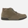 Botines de cordones para hombre en serraje taupe con membrana Gore-tex