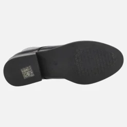 Botines de cordones para mujer en piel negra Funchal