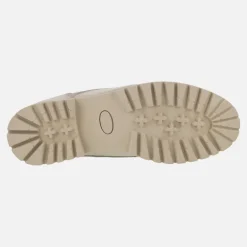 Botines de cordones y cremallera exterior para mujer