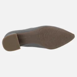 Botines de licra gris con tacones bajos de Barminton