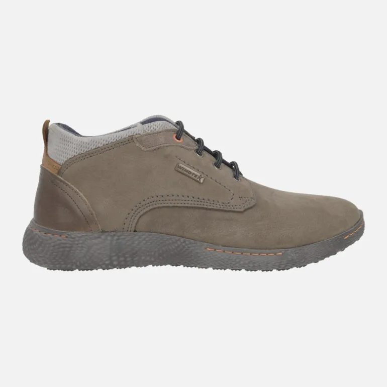 Botines de nobuck con cordones y membrana WINDTEX