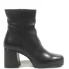 Botines de piel con plataforma y horma cuadrada