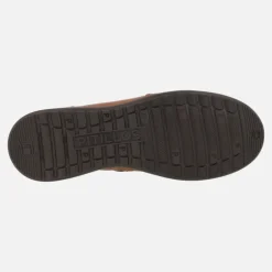 Botines de piel de estilo deportivo con cordones elásticos