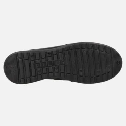 Botines de piel de estilo deportivo con cordones elásticos