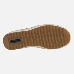 Botines de piel en combinado beige con membrana Remonte Tex