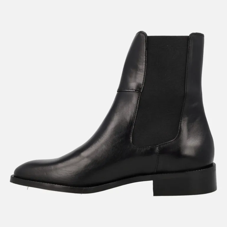 Botines de piel estilo chelsea para mujer