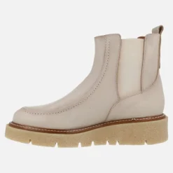 Botines de piel estilo chelsea con plataforma de goma