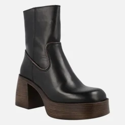 Botines de piel Nair con tacón y plataforma