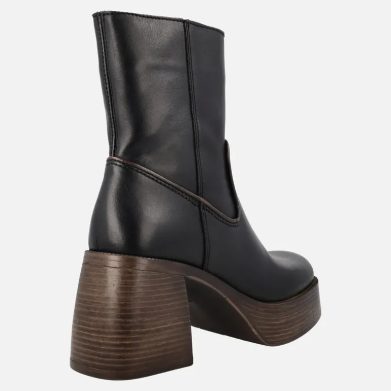 Botines de piel Nair con tacón y plataforma