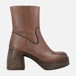 Botines de piel Nair con tacón y plataforma