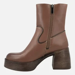 Botines de piel Nair con tacón y plataforma