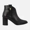 Botines de piel negra Guiomar para mujer con tacones de 8 cms