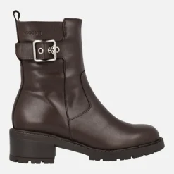 Botines de piel para mujer Wonders con adorno de hebilla