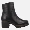 Botines de piel para mujer Paula Urban con tacones de goma