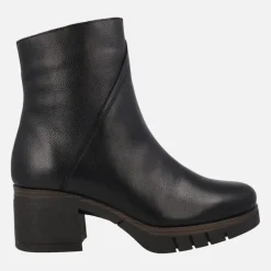 Botines de piel para mujer Paula Urban con tacones de goma