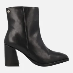 Botines de piel para mujer con tacones de 8 cms