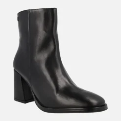 Botines de piel para mujer con tacones de 8 cms