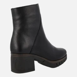Botines de piel para mujer Paula Urban con tacones de goma
