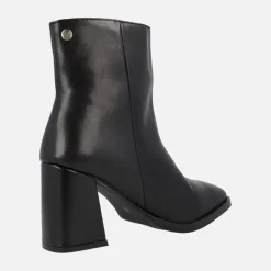 Botines de piel para mujer con tacones de 8 cms