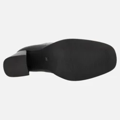 Botines de piel para mujer con tacones de 8 cms