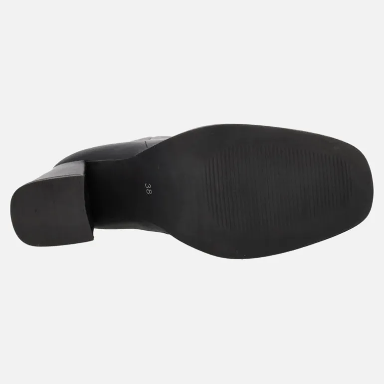 Botines de piel para mujer con tacones de 8 cms