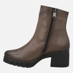 Botines de piel para mujer Paula Urban con tacones de goma