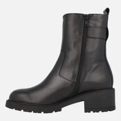 Botines de piel para mujer Wonders con adorno de hebilla
