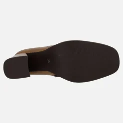 Botines de piel para mujer con tacones de 8 cms