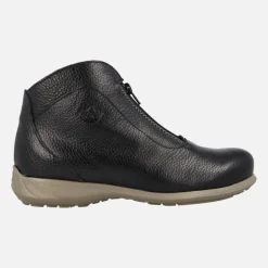 Botines de piel Rural con cremallera central