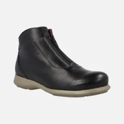 Botines de piel Rural con cremallera central