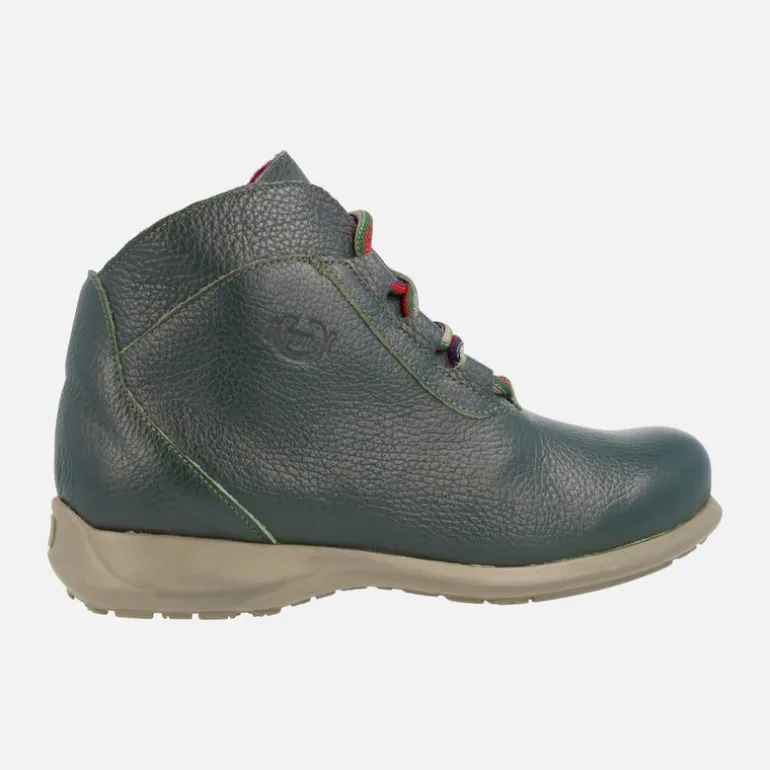 Botines de piel Rural con cierre de cordones