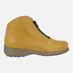Botines de piel Rural con cremallera central