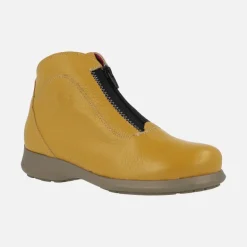 Botines de piel Rural con cremallera central