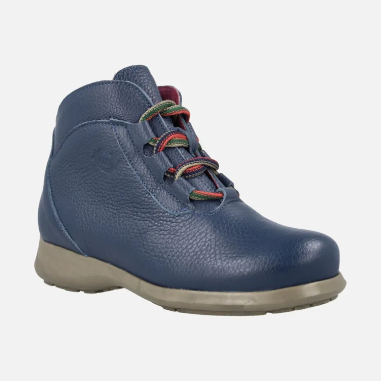 Botines de piel Rural con cierre de cordones