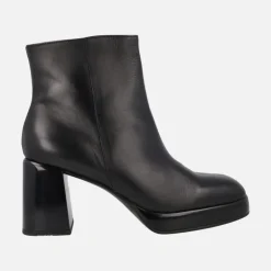 Botines de piel Tokio con tacones anchos y plataforma