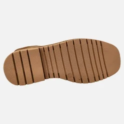 Botines de serraje con cordones y cremallera lateral