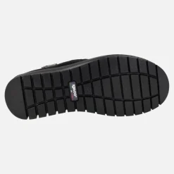 Botines de serraje con cremallera lateral y membrana impermeable