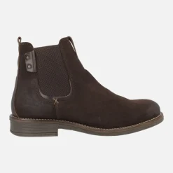 Botines de serraje para hombre estilo chelsea con cremallera