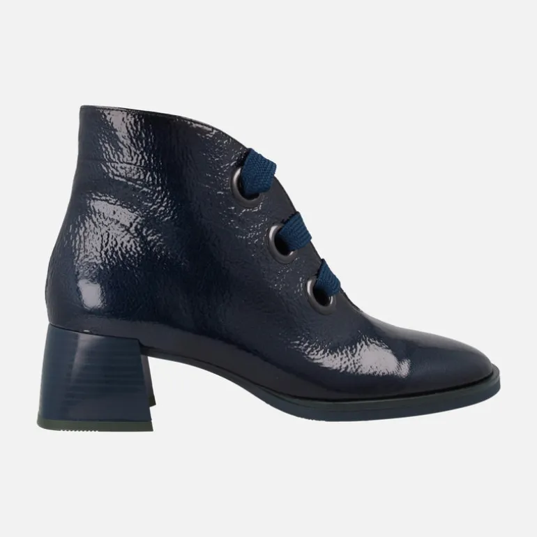 Botines de tacón en charol con cordones Hispanitas Milan