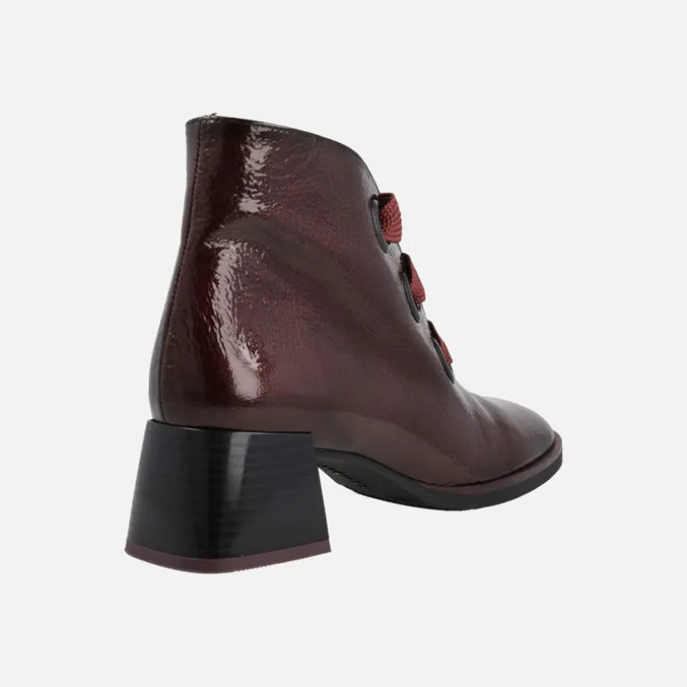 Botines de tacón en charol con cordones Hispanitas Milan