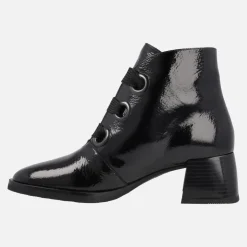Botines de tacón en charol con cordones Hispanitas Milan