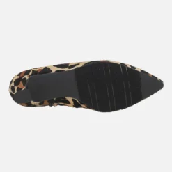Botines de tacón en pelo animal print leopardo