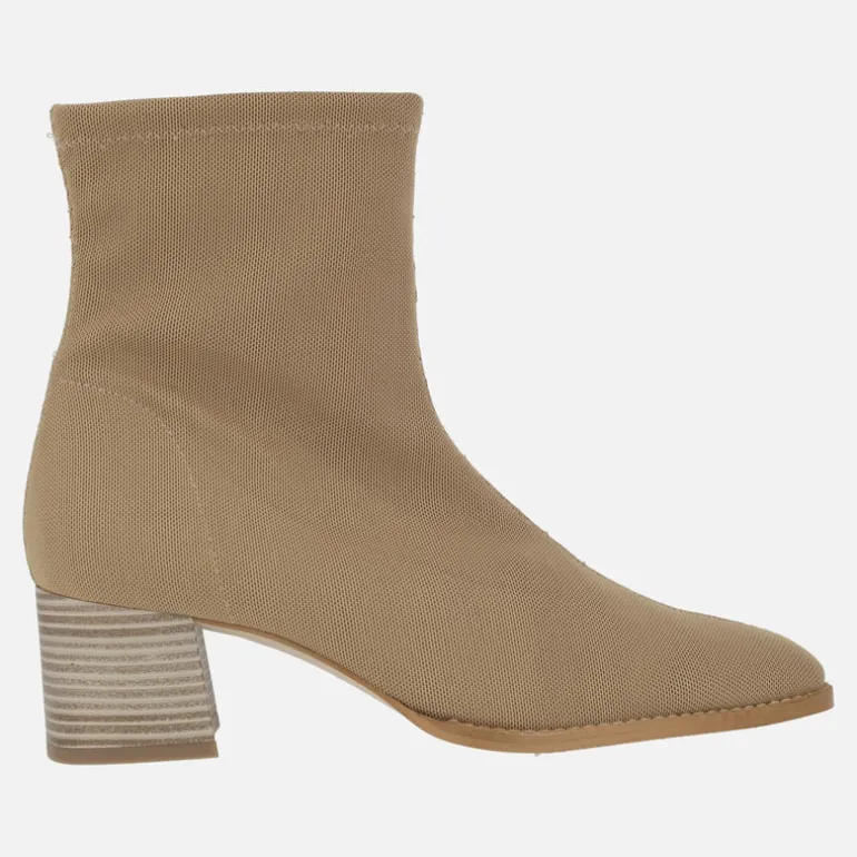 Botines de tacón en tejido licra Miss Elastic