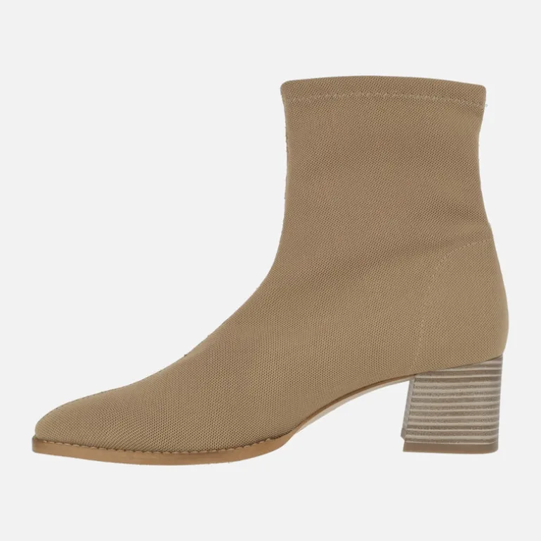 Botines de tacón en tejido licra Miss Elastic