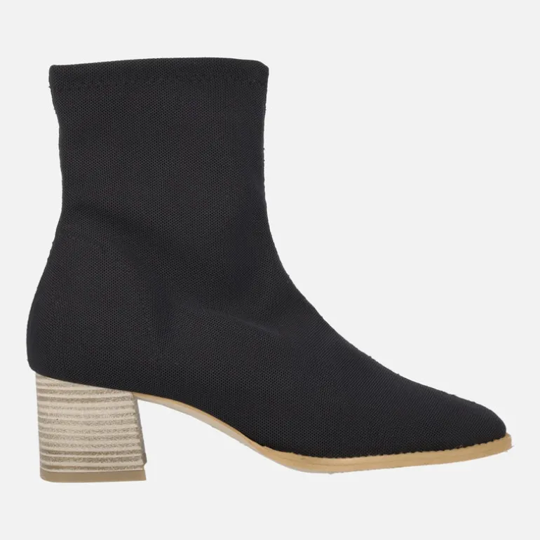 Botines de tacón en tejido licra Miss Elastic