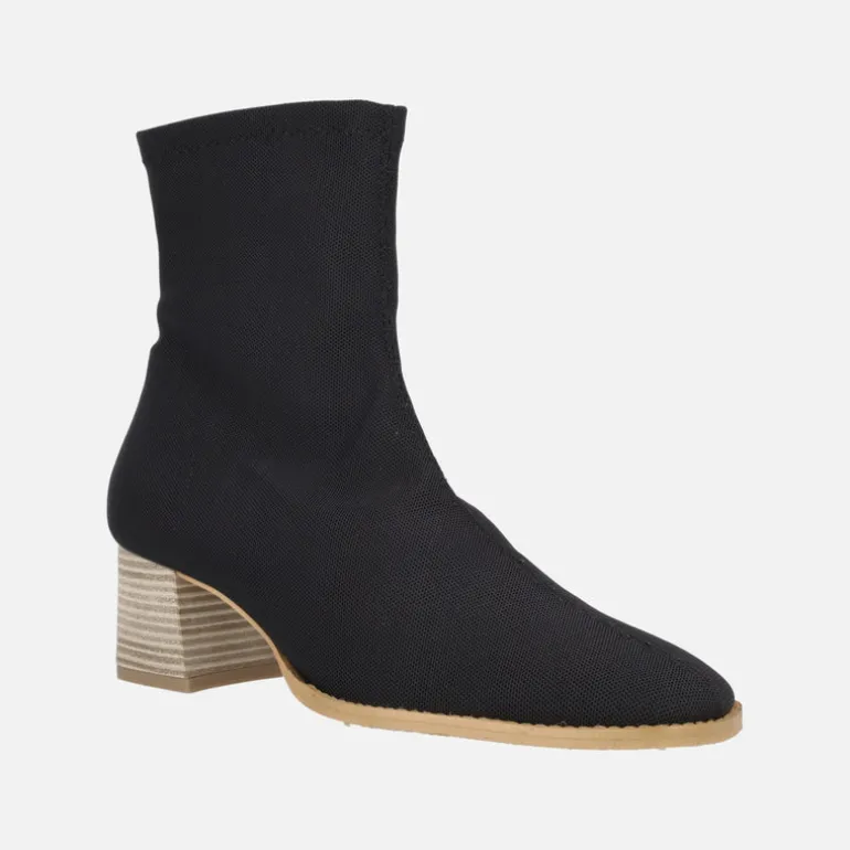 Botines de tacón en tejido licra Miss Elastic