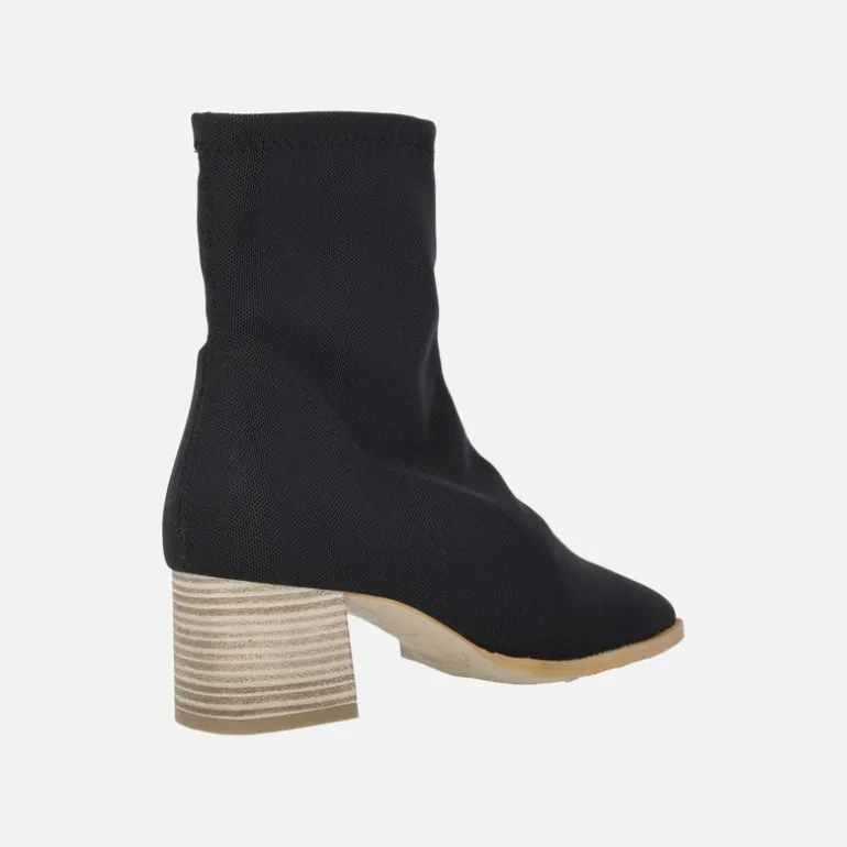 Botines de tacón en tejido licra Miss Elastic
