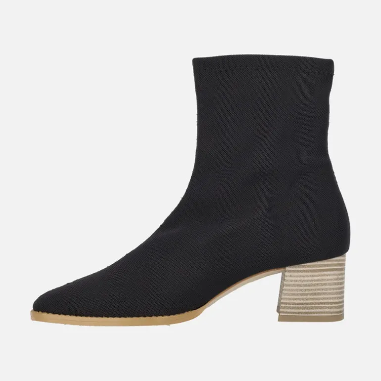Botines de tacón en tejido licra Miss Elastic