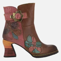 Botines de tacón Laura Vita Eleao 02 camel
