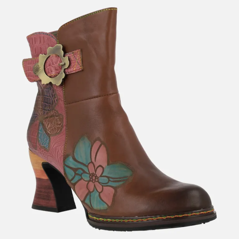 Botines de tacón Laura Vita Eleao 02 camel